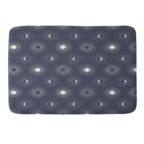 Emanuela Carratoni Classic Blue Sky Memory Foam Bath Mat