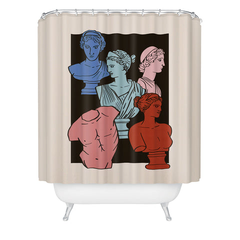 Emanuela Carratoni Classic Busts Shower Curtain