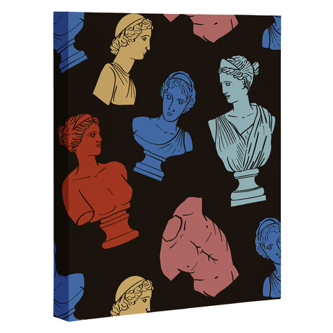 Emanuela Carratoni Classic Busts Theme Art Canvas