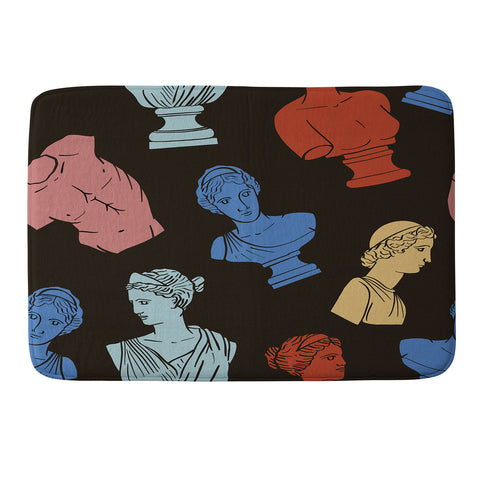 Emanuela Carratoni Classic Busts Theme Memory Foam Bath Mat
