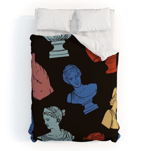 Emanuela Carratoni Classic Busts Theme Duvet Cover
