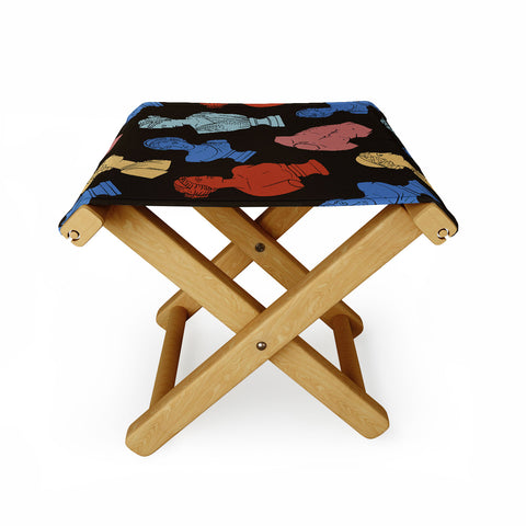 Emanuela Carratoni Classic Busts Theme Folding Stool