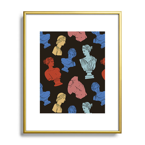 Emanuela Carratoni Classic Busts Theme Metal Framed Art Print