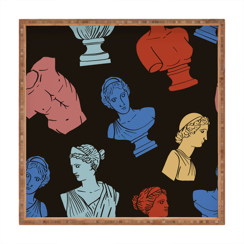 Emanuela Carratoni Classic Busts Theme Square Tray