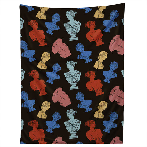 Emanuela Carratoni Classic Busts Theme Tapestry