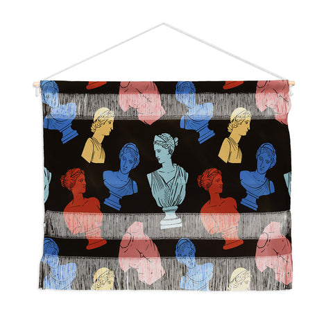 Emanuela Carratoni Classic Busts Theme Wall Hanging Landscape