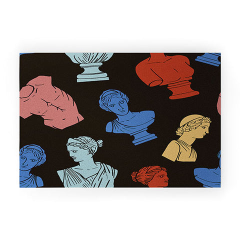 Emanuela Carratoni Classic Busts Theme Welcome Mat