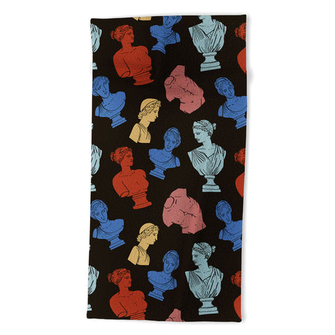 Emanuela Carratoni Classic Busts Theme Beach Towel