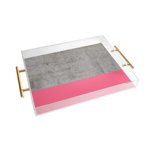 Emanuela Carratoni Concrete with Fashion Pink Acrylic Tray