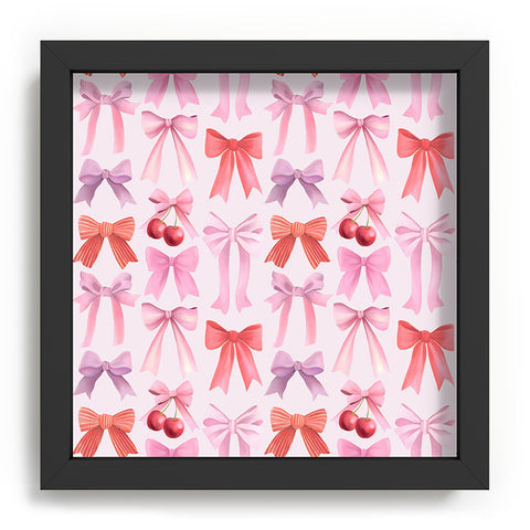 Emanuela Carratoni Coquette Bows and Cherries Recessed Framing Square