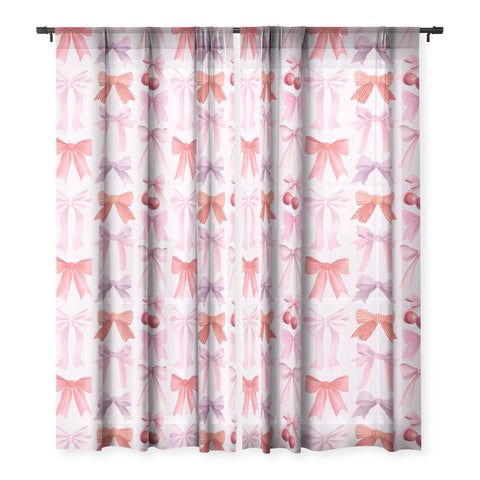 Emanuela Carratoni Coquette Bows and Cherries Sheer Non Repeat