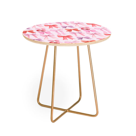 Emanuela Carratoni Coquette Bows and Cherries Round Side Table