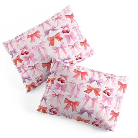 Emanuela Carratoni Coquette Bows and Cherries Pillow Shams