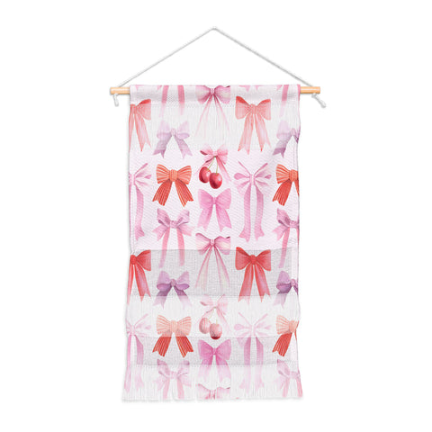 Emanuela Carratoni Coquette Bows and Cherries Wall Hanging Portrait