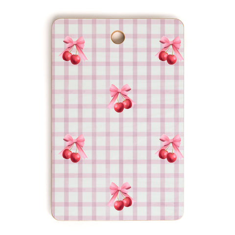 Emanuela Carratoni Coquette Cherries Cutting Board Rectangle