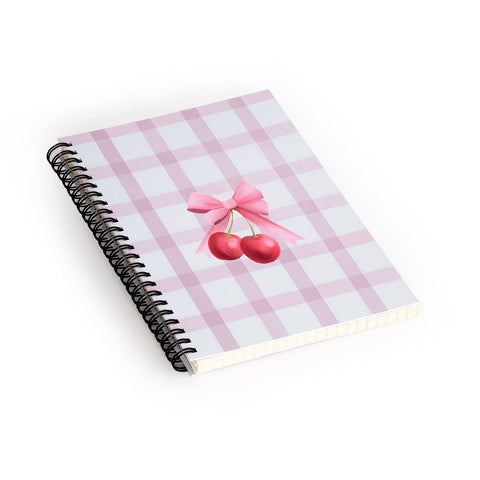 Emanuela Carratoni Coquette Cherries Spiral Notebook