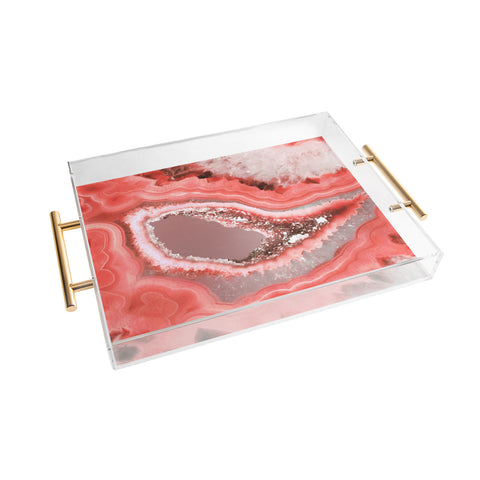 Emanuela Carratoni Coral Agate Acrylic Tray