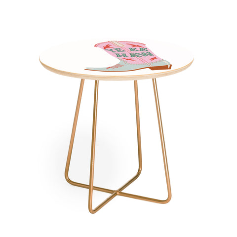 Emanuela Carratoni CowGirl Boot Round Side Table