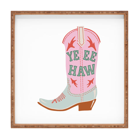 Emanuela Carratoni CowGirl Boot Square Tray