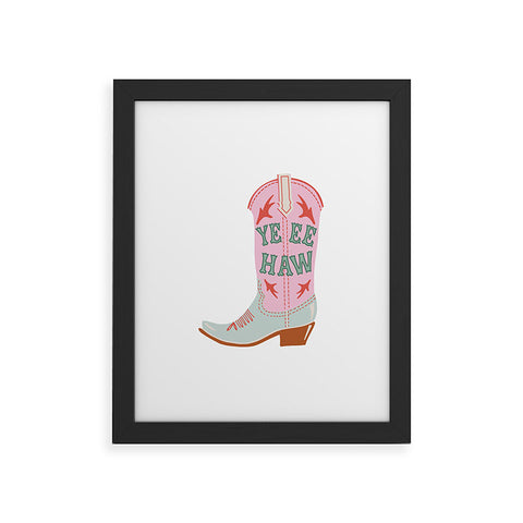 Emanuela Carratoni CowGirl Boot Framed Art Print