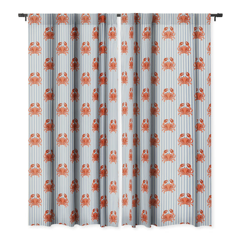 Emanuela Carratoni Crab Dance Blackout Window Curtain