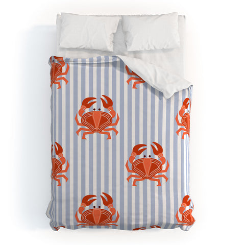 Emanuela Carratoni Crab Dance Duvet Cover