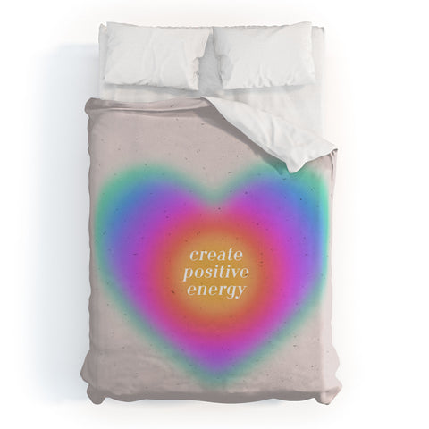 Emanuela Carratoni Create Positive Energy Duvet Cover