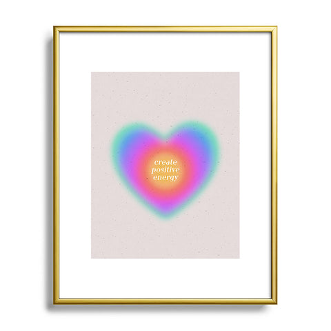 Emanuela Carratoni Create Positive Energy Metal Framed Art Print