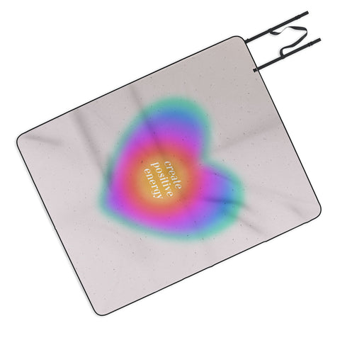 Emanuela Carratoni Create Positive Energy Picnic Blanket