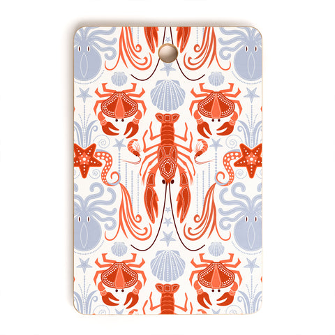 Emanuela Carratoni Crustacean Symphony Cutting Board Rectangle