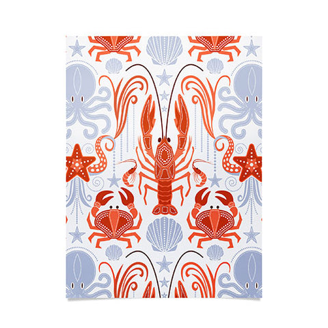 Emanuela Carratoni Crustacean Symphony Poster