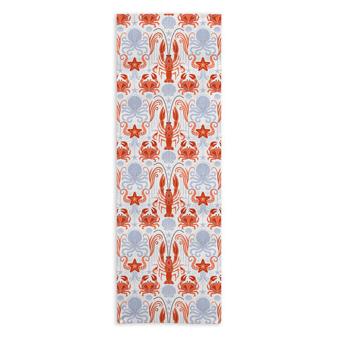 Emanuela Carratoni Crustacean Symphony Yoga Towel