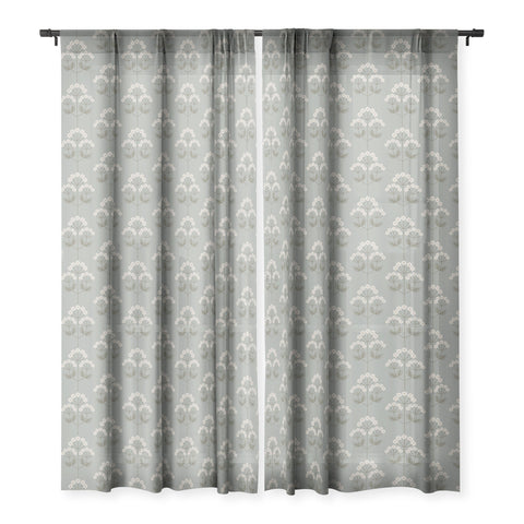 Emanuela Carratoni Delicate Little Flowers Sheer Window Curtain