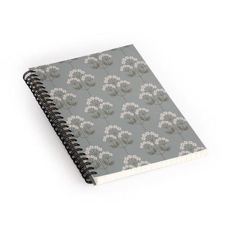 Emanuela Carratoni Delicate Little Flowers Spiral Notebook