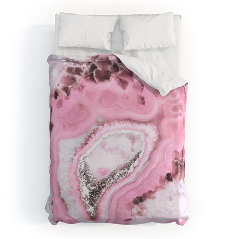 Emanuela Carratoni Delicate Pink Agate Duvet Cover