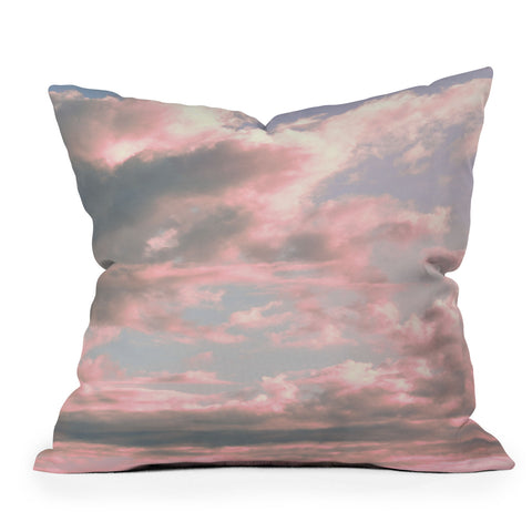 Emanuela Carratoni Delicate Sky Outdoor Throw Pillow