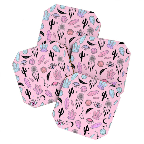 Emanuela Carratoni Desert Crystals Theme Coaster Set