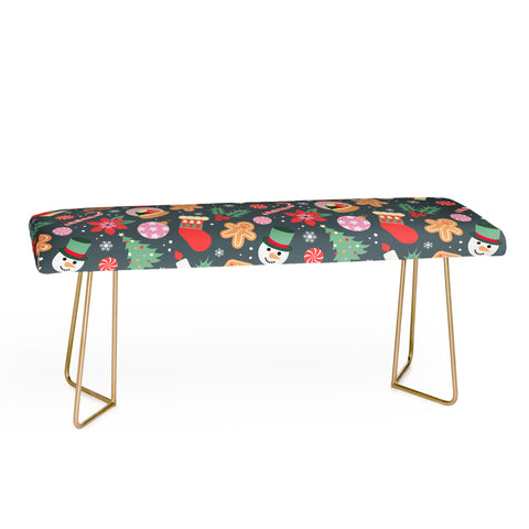Emanuela Carratoni Ditsy Christmas Theme Bench