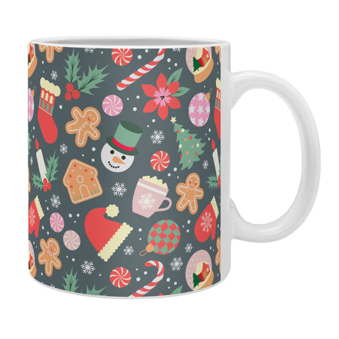 Emanuela Carratoni Ditsy Christmas Theme Coffee Mug