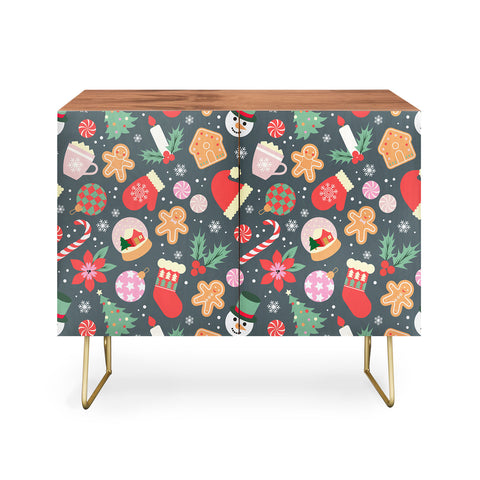 Emanuela Carratoni Ditsy Christmas Theme Credenza