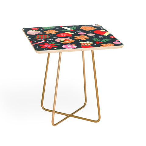 Emanuela Carratoni Ditsy Christmas Theme Side Table
