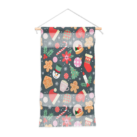 Emanuela Carratoni Ditsy Christmas Theme Wall Hanging Portrait