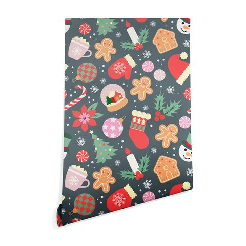 Emanuela Carratoni Ditsy Christmas Theme Wallpaper