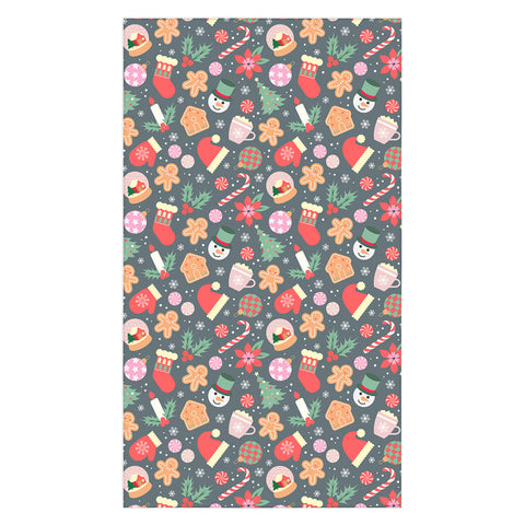 Emanuela Carratoni Ditsy Christmas Theme Tablecloth