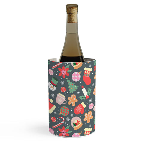 Emanuela Carratoni Ditsy Christmas Theme Wine Chiller