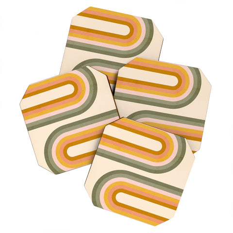 Emanuela Carratoni Double Spring Rainbow Coaster Set