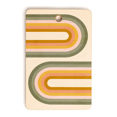 Emanuela Carratoni Double Spring Rainbow Cutting Board Rectangle