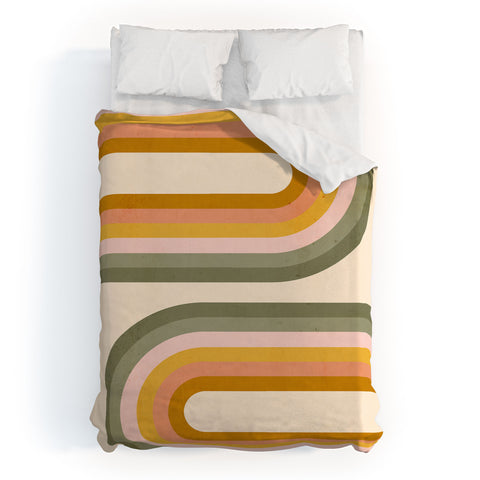 Emanuela Carratoni Double Spring Rainbow Duvet Cover