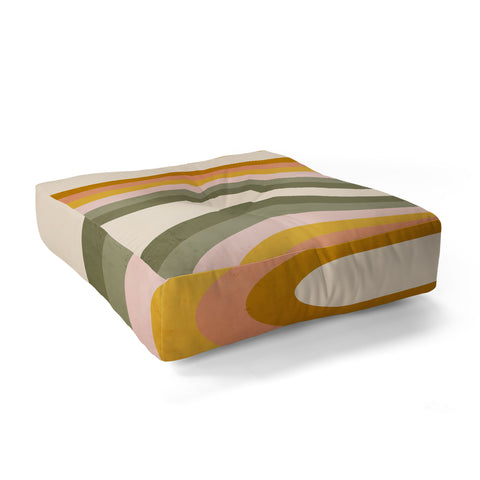 Emanuela Carratoni Double Spring Rainbow Floor Pillow Square