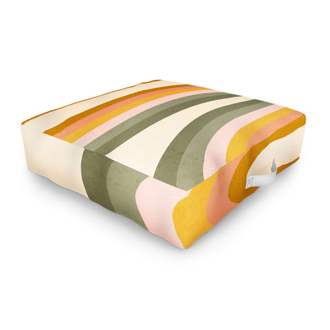 Emanuela Carratoni Double Spring Rainbow Outdoor Floor Cushion